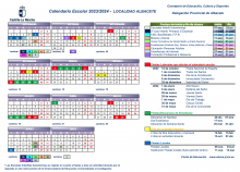 Calendario escolar Albacete 23-24